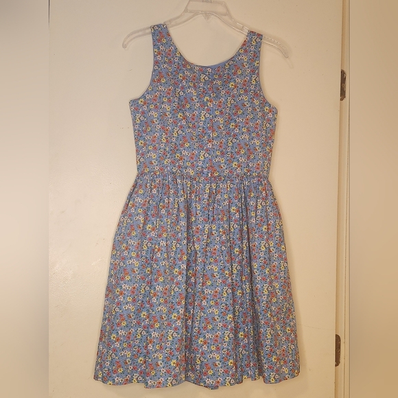 Polo by Ralph Lauren Blue and Purple Sleeveless Sundress - Picture 2 of 6